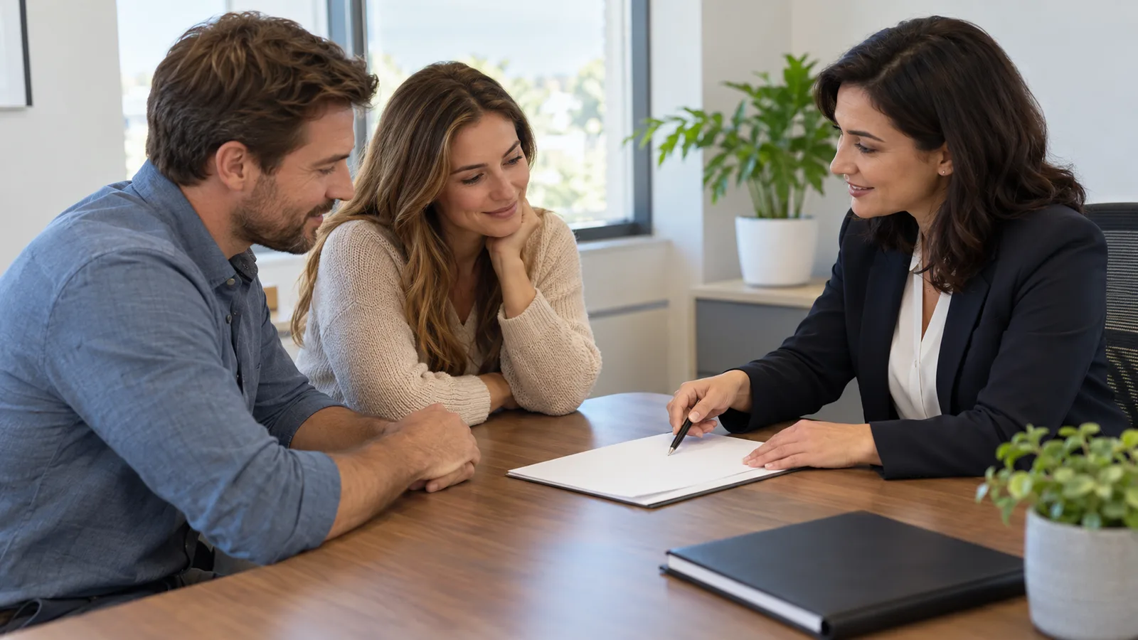 Insurance agency owner reviewing renewal reports at a desk in a Charlotte office